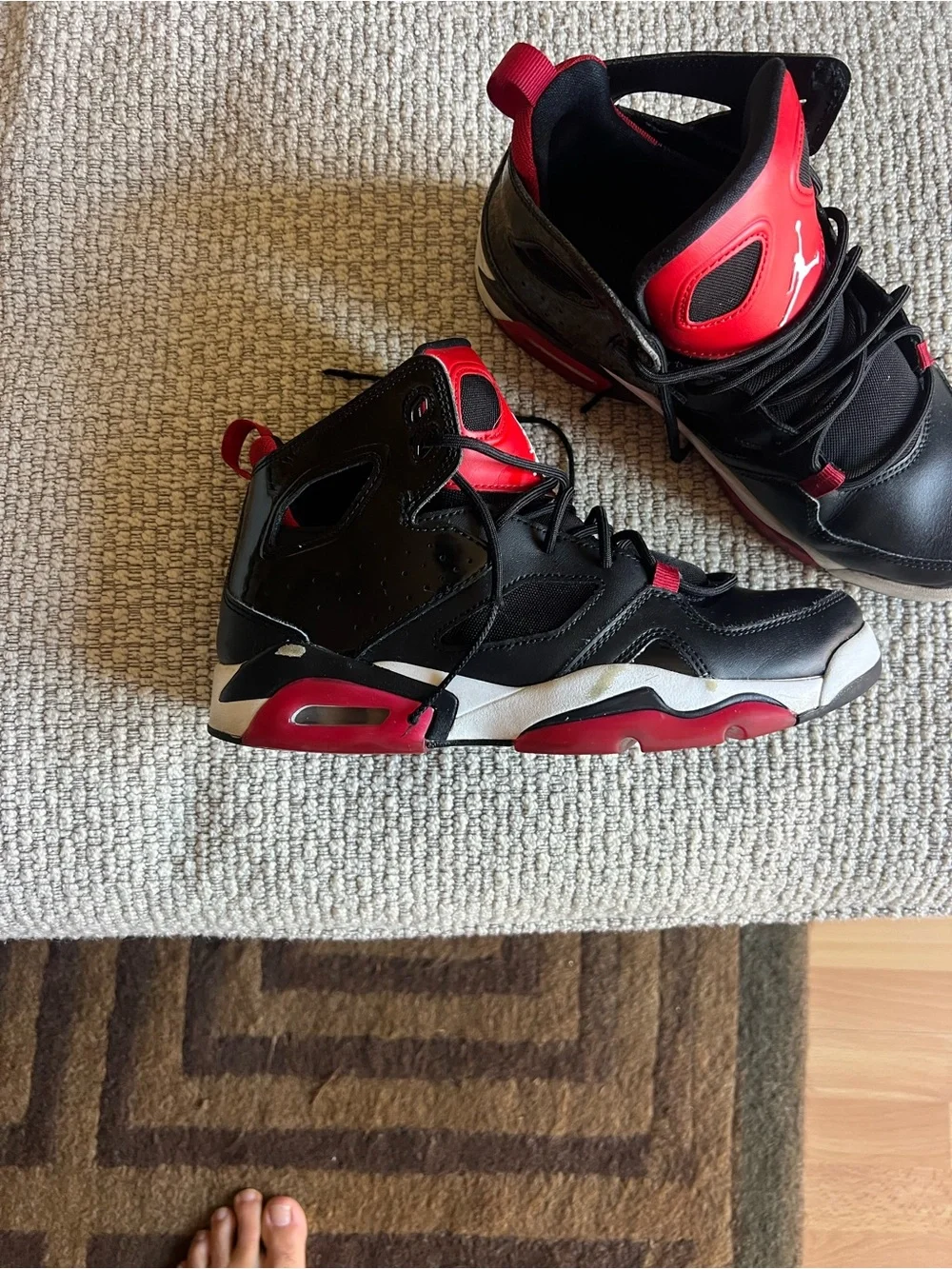 Air Jordan Flight Club ‘91 “Bred” – Men’s Size 8 red and black